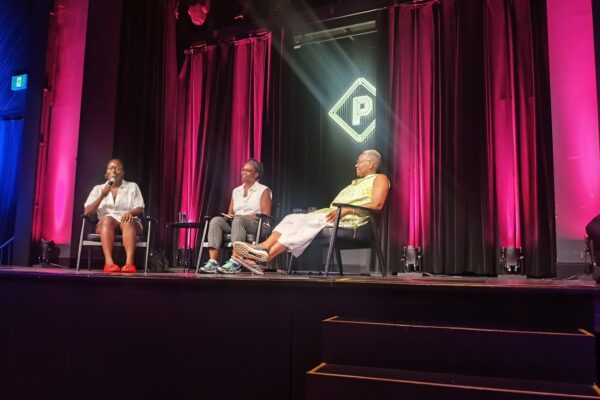 Panel discussion with Grace Chaner, Abena McKenzie and moderated by Kourtney Jackson.